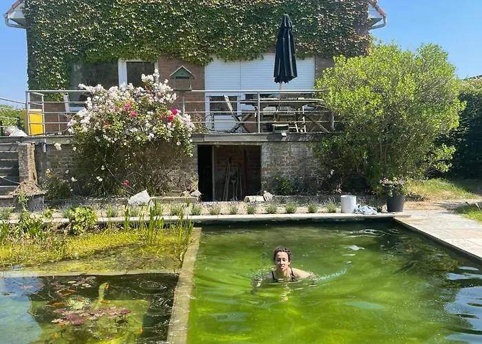 In Front Of The Sea With Natural Swimming Pond